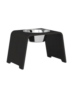dogBar ® Single korotettu ruokakuppi - Tumma tammi^ Ruokakupit Ja -Tarvikkeet