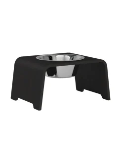 dogBar ® Single korotettu ruokakuppi - Tumma tammi^ Ruokakupit Ja -Tarvikkeet