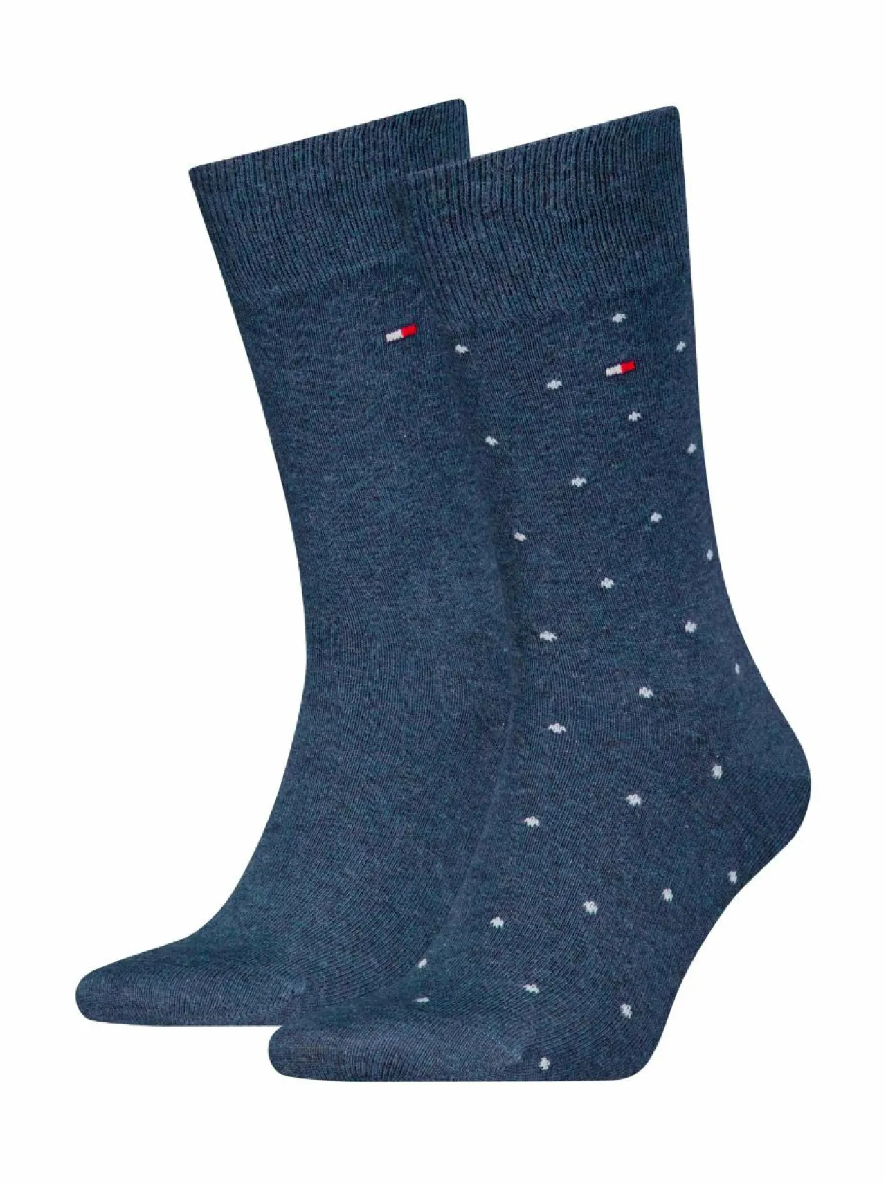 Sukat<Tommy Hilfiger Dot-sukat 2-pack 003 JEANS