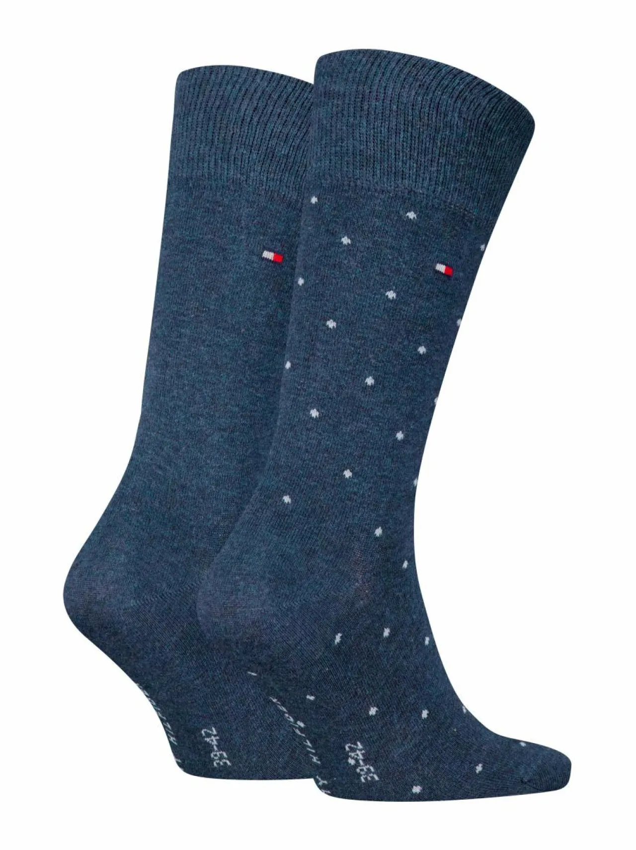 Sukat<Tommy Hilfiger Dot-sukat 2-pack 003 JEANS