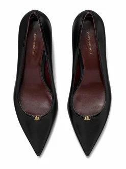 Avokkaat & Korkokengät<Tory Burch Double T Kitten Heel Pump -nahkakengät PERFECT BLACK / PERFECT BLACK