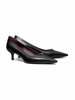 Avokkaat & Korkokengät<Tory Burch Double T Kitten Heel Pump -nahkakengät PERFECT BLACK / PERFECT BLACK