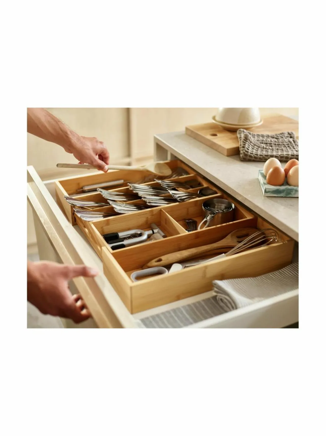 Joseph Joseph DrawerStore™ Bamboo -aterinlokero^ Keittiötarvikkeet