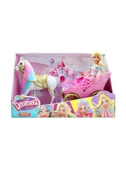 Nuket & Nuken Tarvikkeet<DREAMEEZ Leikkisetti Prinsessa, hevonen ja hevosrattaat