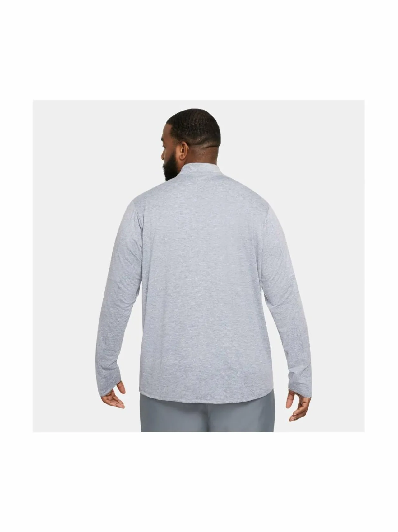 Paidat, Hupparit & Colleget<Nike Dri-FIT 1/2-zip -treenipaita 084 SMOKE GREY/GREY FOG/REFLECTIVE SILV
