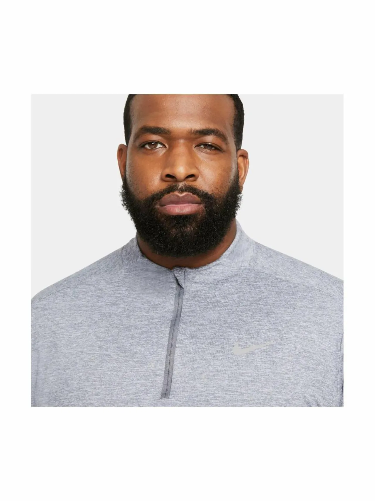 Paidat, Hupparit & Colleget<Nike Dri-FIT 1/2-zip -treenipaita 084 SMOKE GREY/GREY FOG/REFLECTIVE SILV