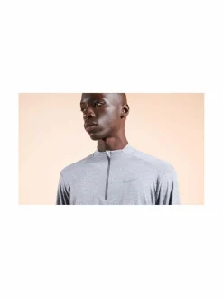 Paidat, Hupparit & Colleget<Nike Dri-FIT 1/2-zip -treenipaita 084 SMOKE GREY/GREY FOG/REFLECTIVE SILV