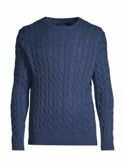 Neuleet<Polo Ralph Lauren Driver-palmikkoneule LIGHT NAVY
