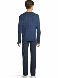 Neuleet<Polo Ralph Lauren Driver-palmikkoneule LIGHT NAVY
