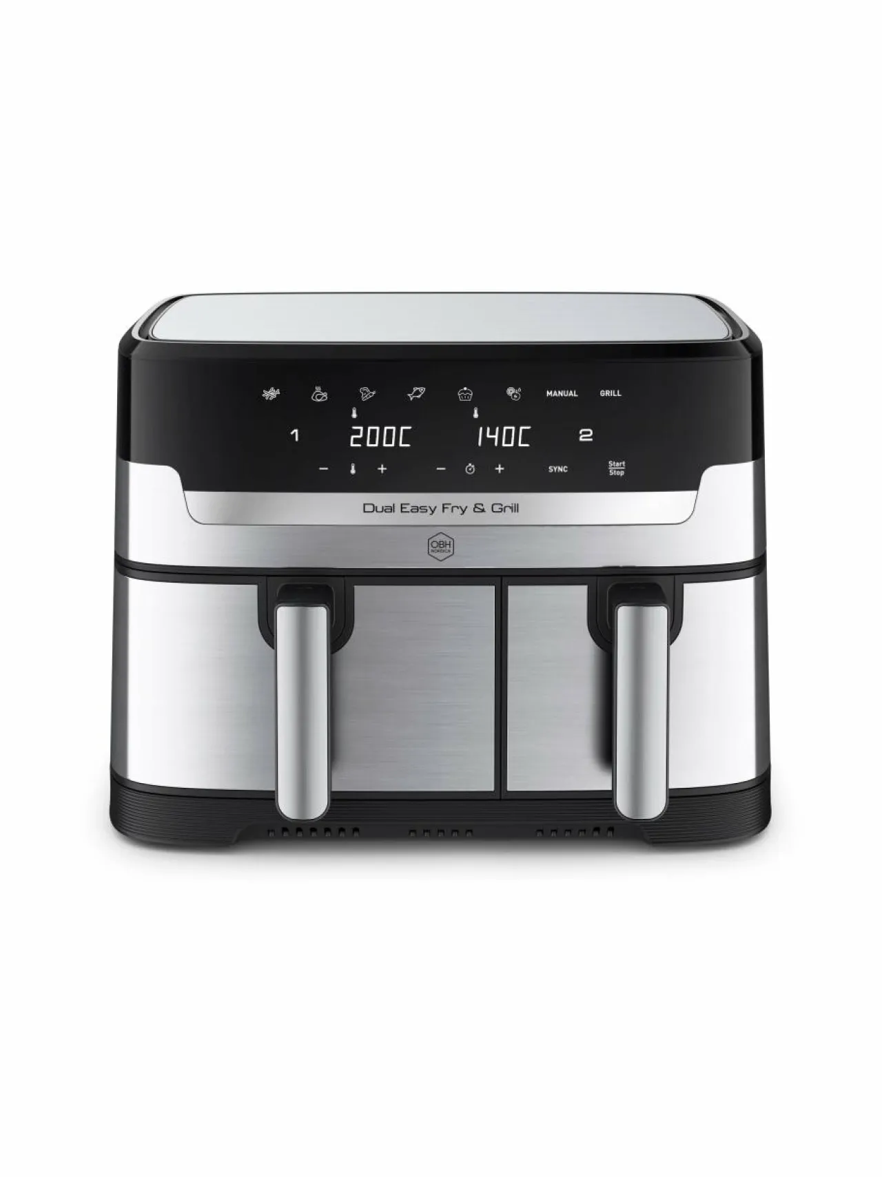 Obh Nordica Dual Easy Fry & Grill Air Fryer -kiertoilmakeitin, 8.3L^ Muut Keittiölaitteet