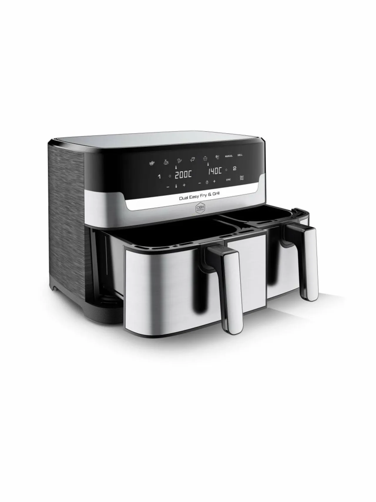 Obh Nordica Dual Easy Fry & Grill Air Fryer -kiertoilmakeitin, 8.3L^ Muut Keittiölaitteet