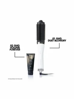 Hiustenhoitolaitteet|Hiustenhoito<GHD Duet Blowdry 2-in-1-hiustenkuivaajaharja WHITE
