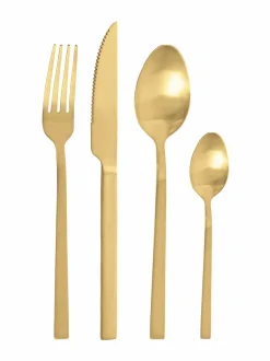 Aterimet & Tarjoiluvälineet<Pintiinox Duke satin -aterimet 24-pack SUN