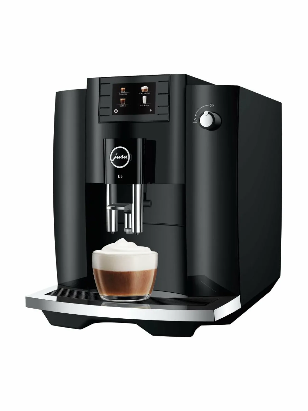 Kahvin- & Vedenkeittimet<Jura E6 Piano -kahviautomaatti BLACK
