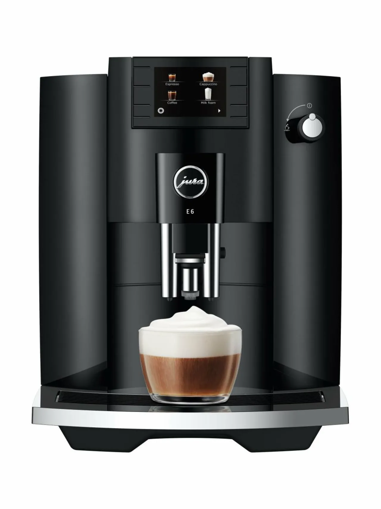 Kahvin- & Vedenkeittimet<Jura E6 Piano -kahviautomaatti BLACK