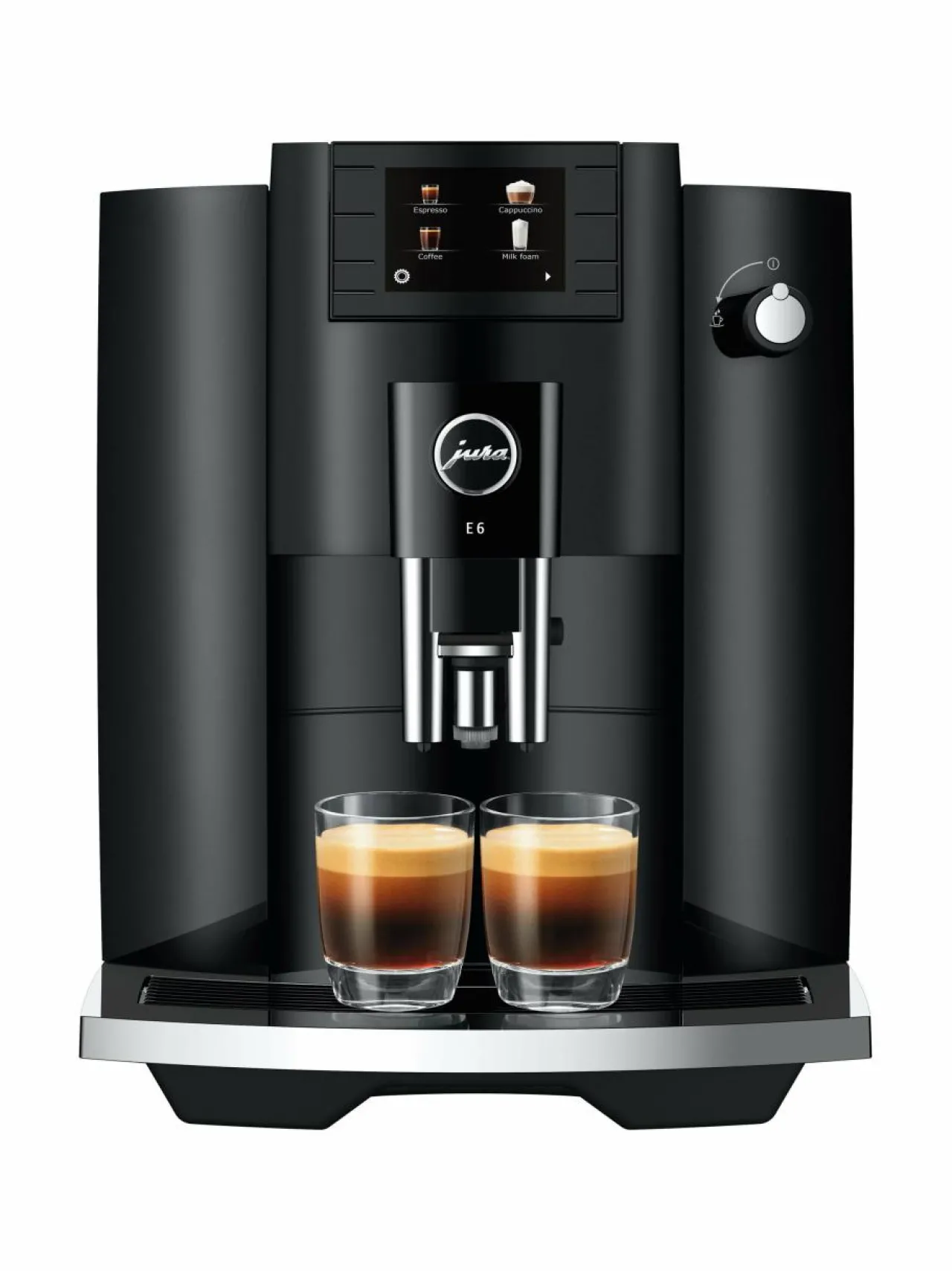 Kahvin- & Vedenkeittimet<Jura E6 Piano -kahviautomaatti BLACK