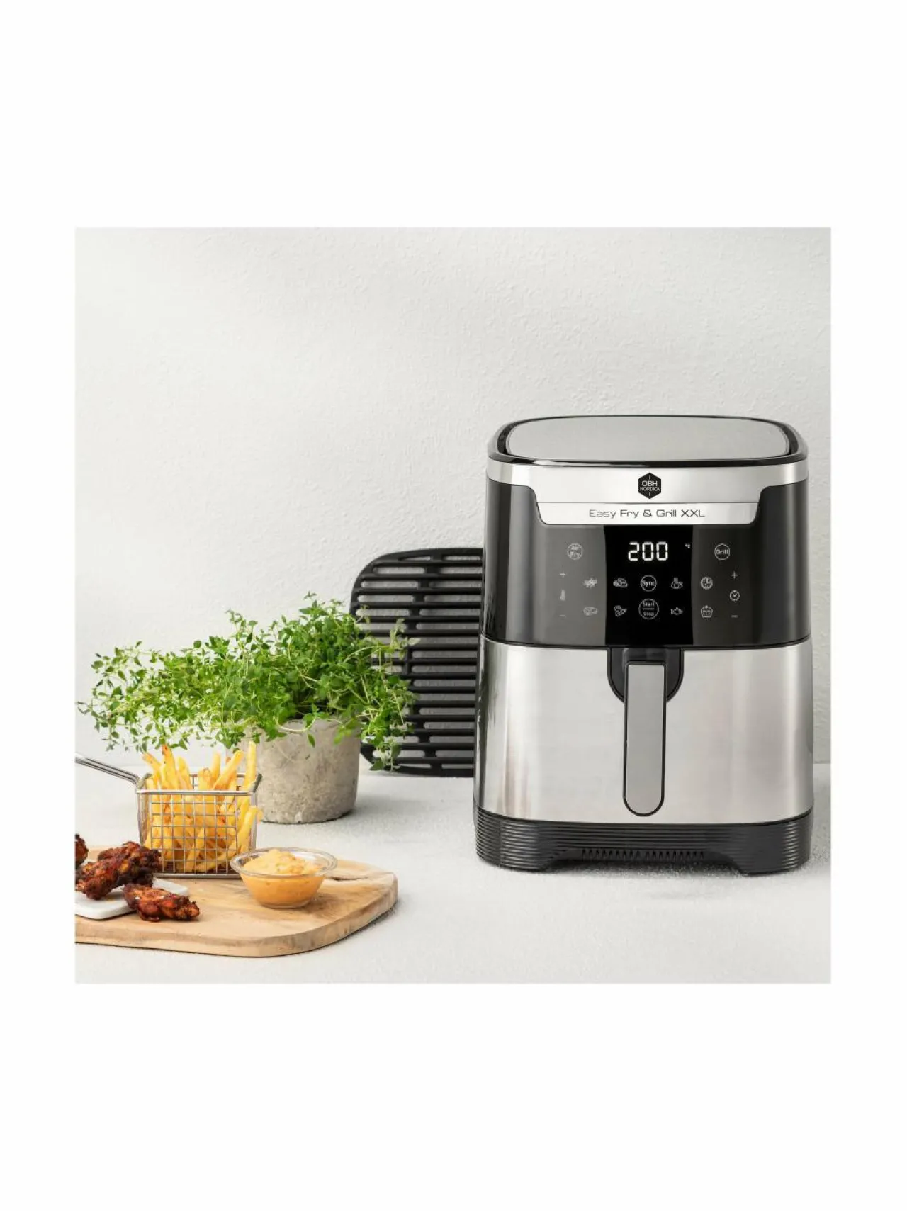 Obh Nordica Easy Fry & Grill XXL 2in1 -ilmafriteerauskeitin^ Muut Keittiölaitteet