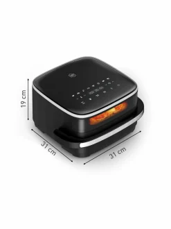 Muut Keittiölaitteet<Obh Nordica Easy Fry XL Surface Air Fryer -kiertoilmakypsennin, 1kg BLACK