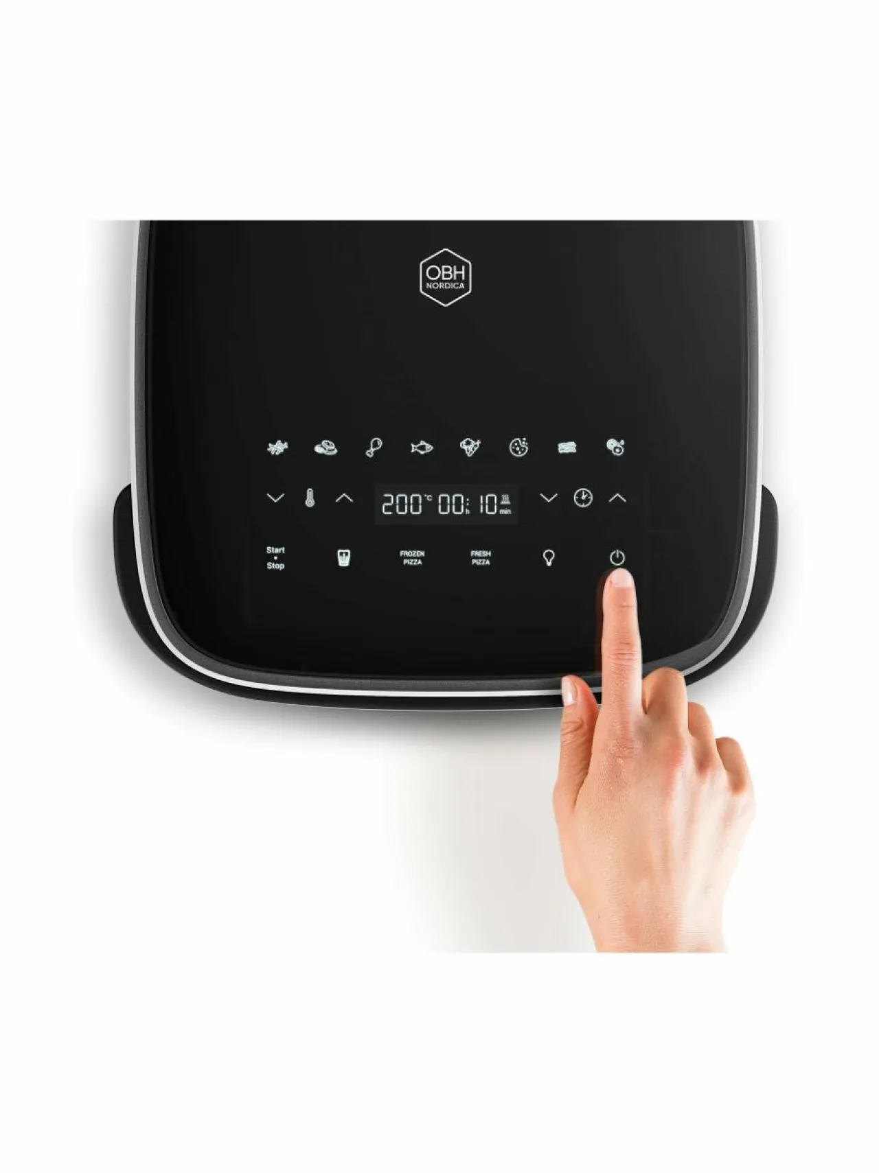 Muut Keittiölaitteet<Obh Nordica Easy Fry XL Surface Air Fryer -kiertoilmakypsennin, 1kg BLACK