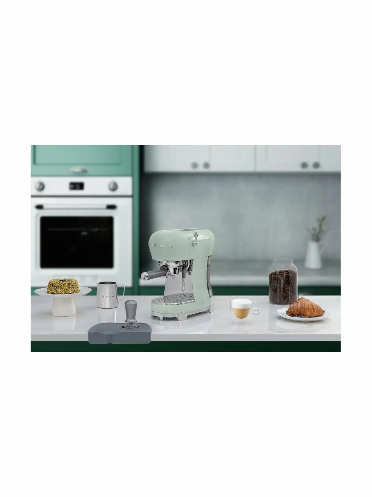 Kahvin- & Vedenkeittimet<Smeg ECF02-espressokone PASTEL GREEN