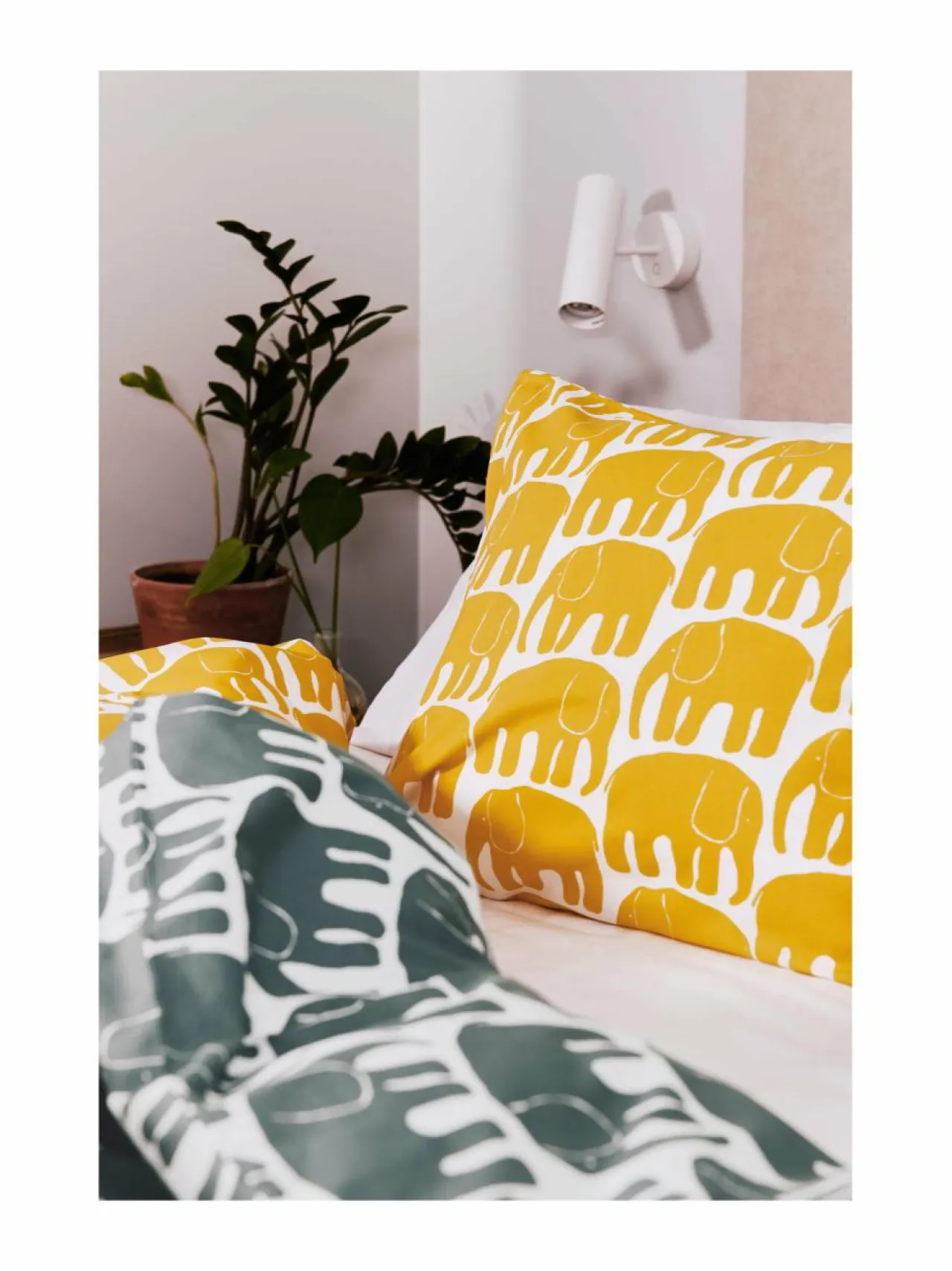 Liinavaatteet<Finlayson Elefantti-tyynyliina 50 x 60 cm DARK YELLOW