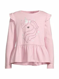 Pitkähihaiset Trikoopaidat<Bogi Elsa-peplum-paita SUGAR PINK