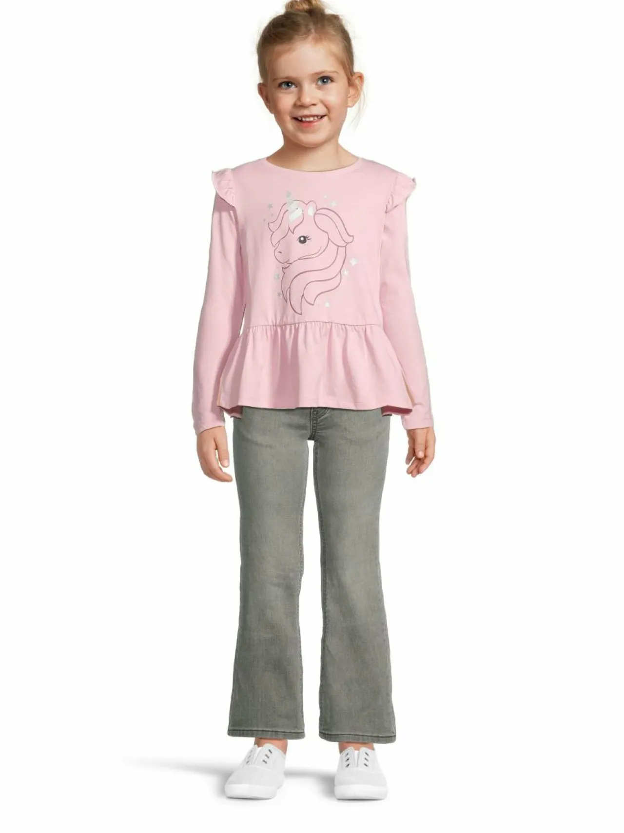 Pitkähihaiset Trikoopaidat<Bogi Elsa-peplum-paita SUGAR PINK