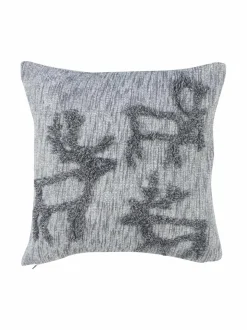 Huovat & Päiväpeitot<Pentik Embroidered-tyynynpäällinen 45 x 45 cm SILVER
