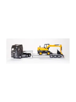 Autot Ja Muut Ajoneuvot<SCANIA EMEK lavetti & kaivuri 1:25, 98 cm