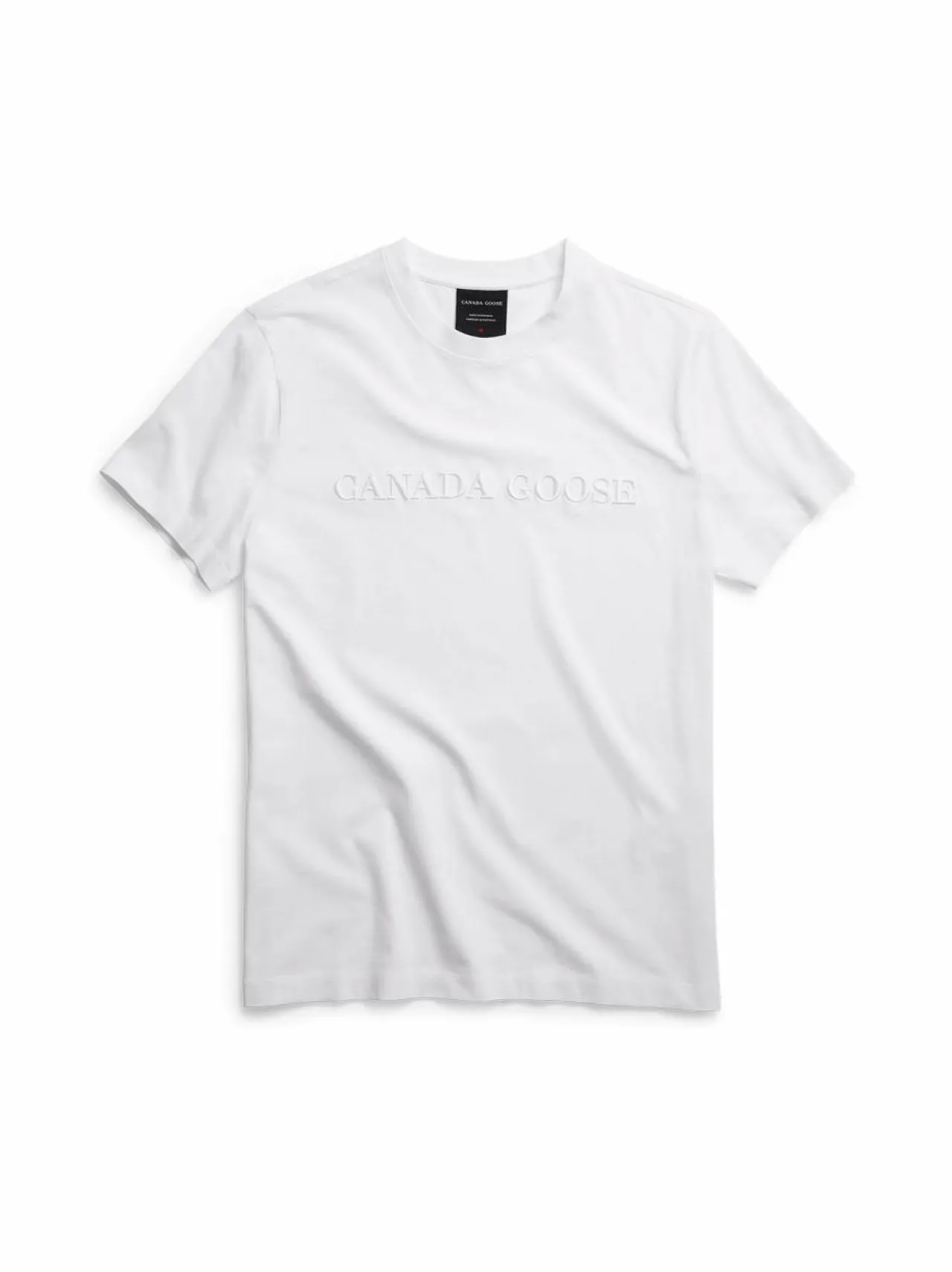 Paidat, Hupparit & Colleget<Canada Goose Emersen Embroidered Wordmark t-paita 25 WHITE BLANC