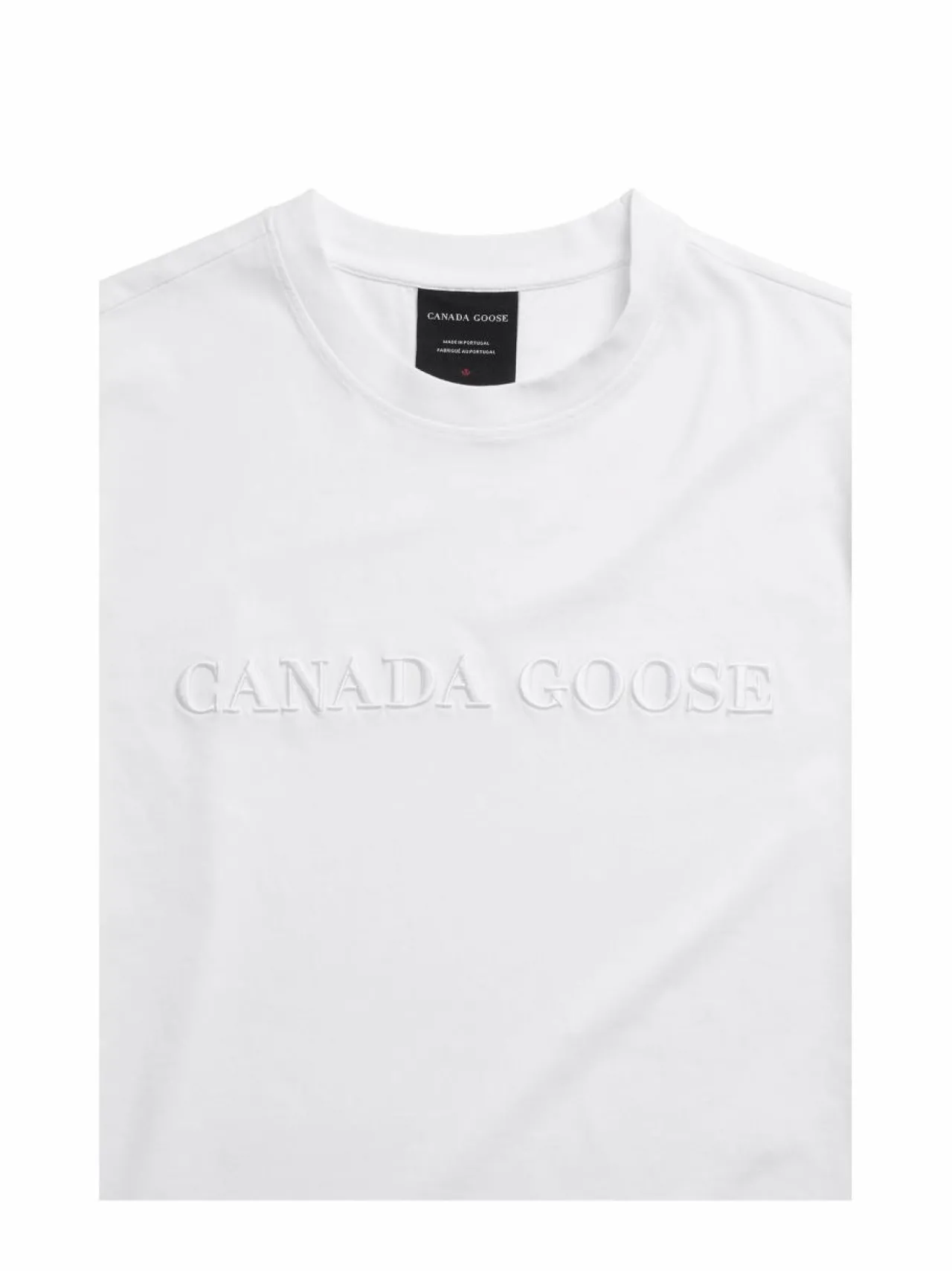 Paidat, Hupparit & Colleget<Canada Goose Emersen Embroidered Wordmark t-paita 25 WHITE BLANC
