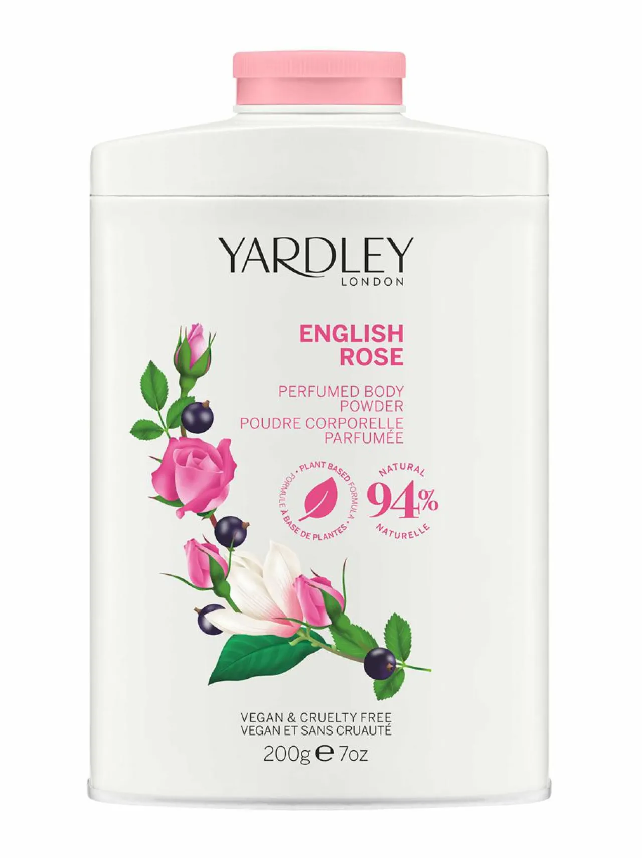 Yardley English Rose -talkki 200 g^ Vartalonhoito