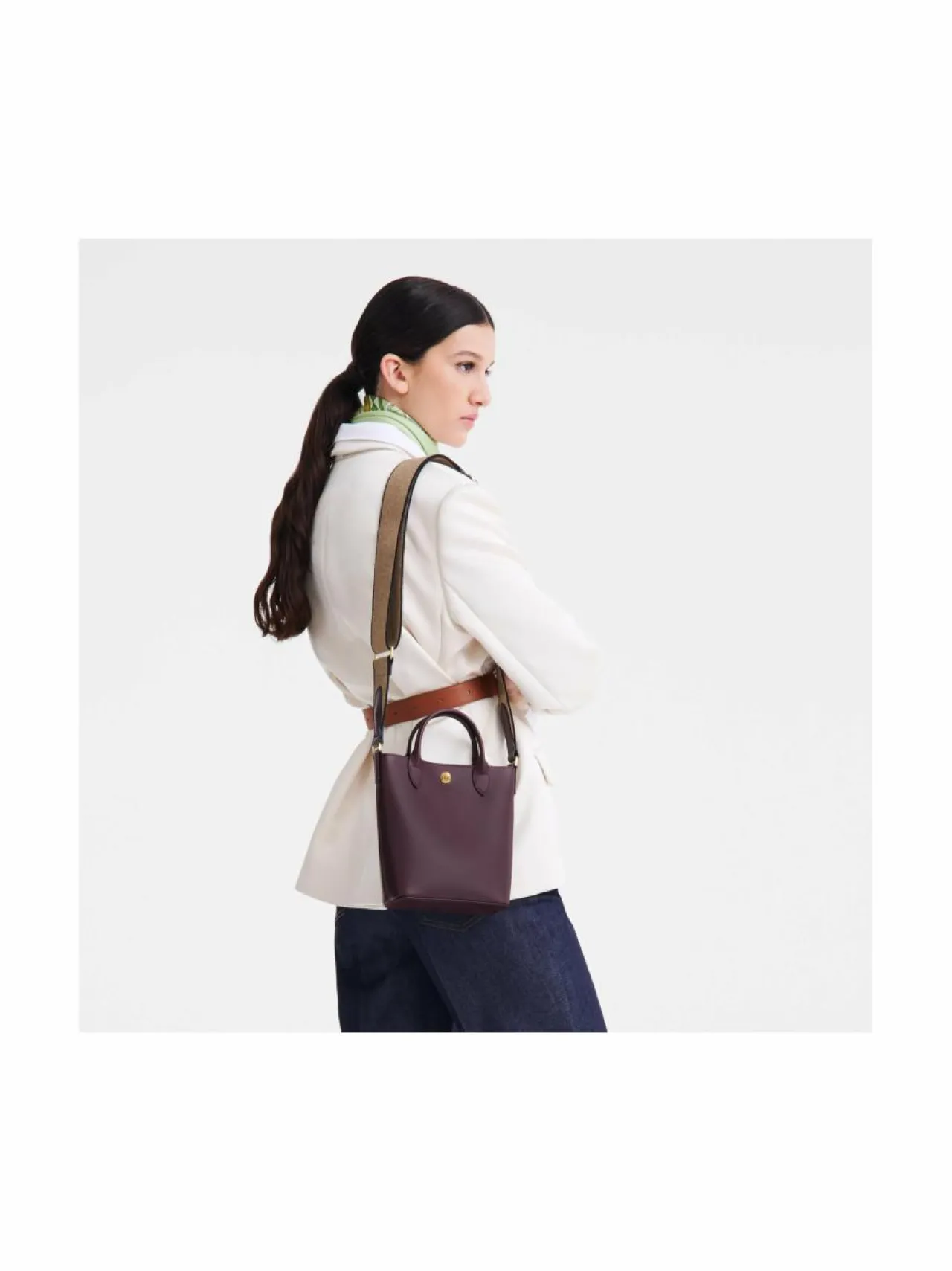 Käsilaukut<Longchamp Epure Timeless -nahkalaukku 061 EGGPLANT