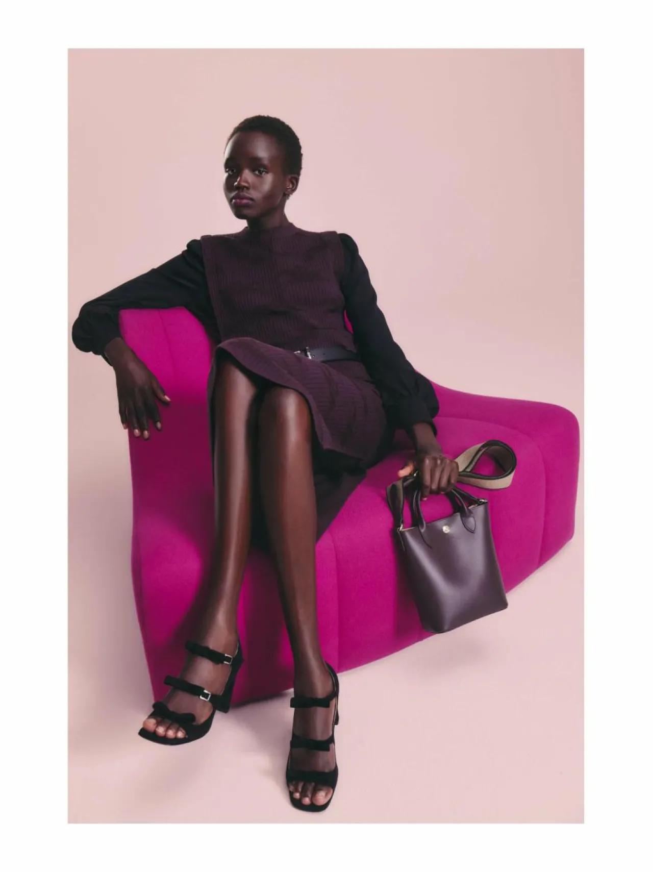 Käsilaukut<Longchamp Epure Timeless -nahkalaukku 061 EGGPLANT