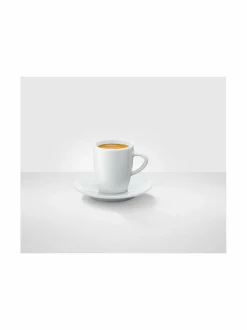Kahvin- & Vedenkeittimet<Jura Espressokuppi ja aluslautanen 2 kpl WHITE