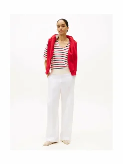 Tommy Hilfiger Ess Linen Tailored -suoralahkeiset housut^ Housut