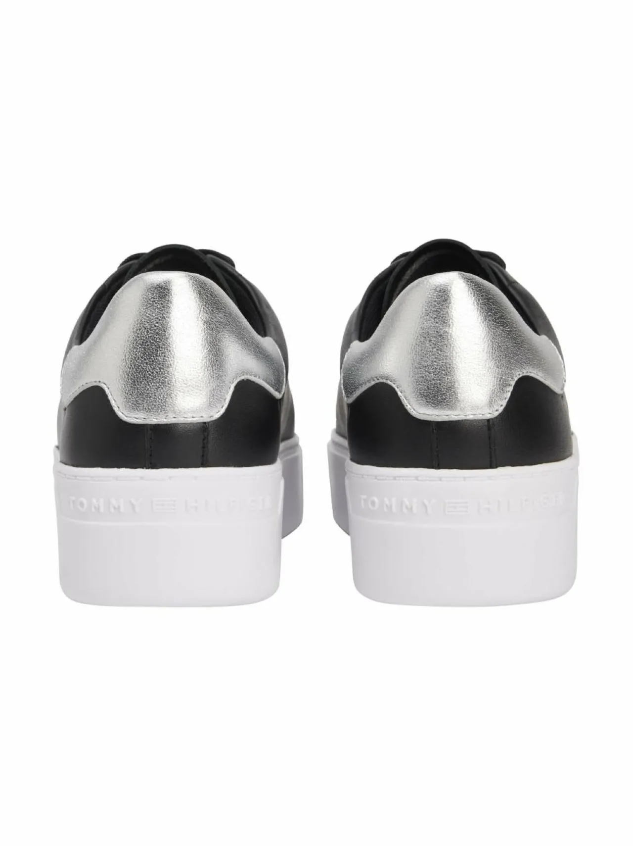 Urheilujalkineet|Tennarit & Sneakerit<Tommy Hilfiger Essential Platform Court -sneakerit BDS BLACK/SILVER