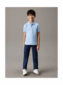 Paidat<Calvin Klein Kids Essential Regular Logo -pikeepaita CBR BLUE BELL