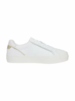 Urheilujalkineet|Tennarit & Sneakerit<Tommy Hilfiger Essential Vulc -nahkasneakerit 0HT WHITE/GOLD
