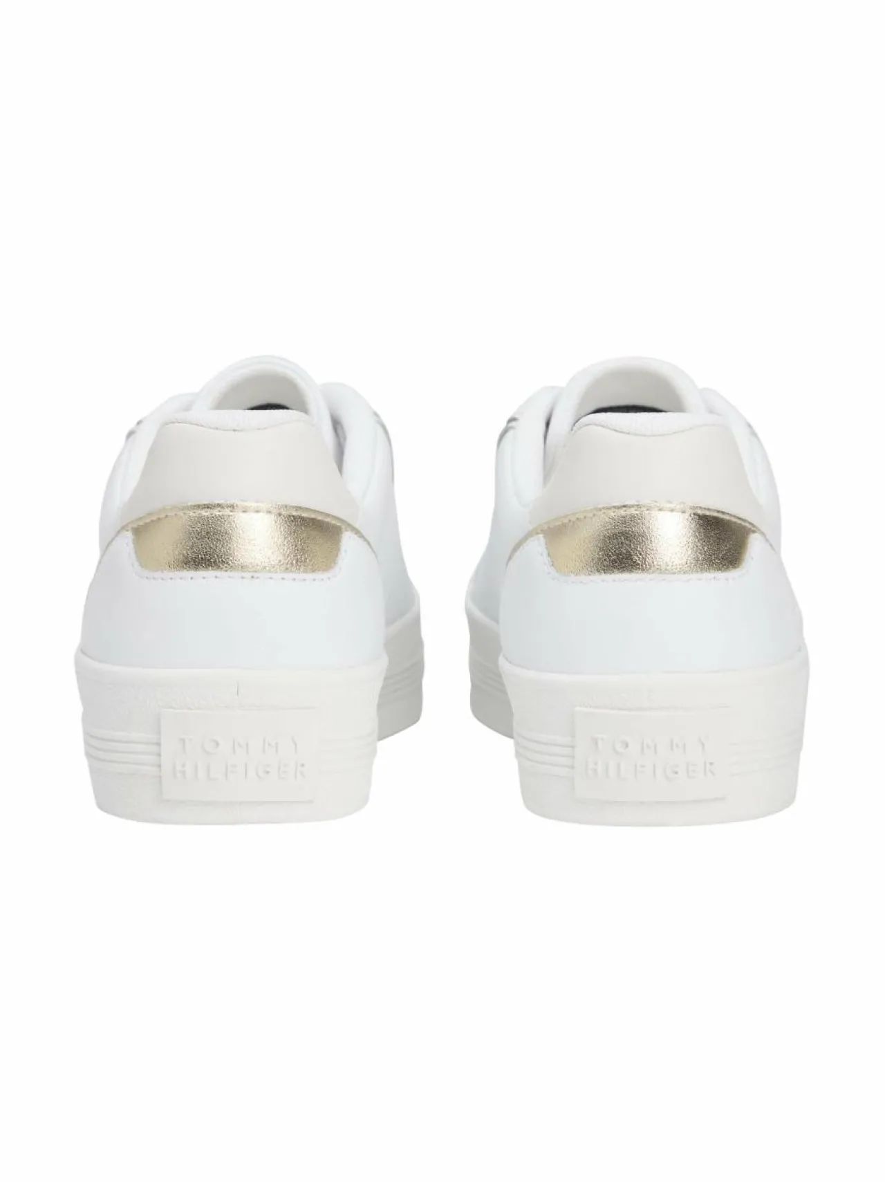 Urheilujalkineet|Tennarit & Sneakerit<Tommy Hilfiger Essential Vulc -nahkasneakerit 0HT WHITE/GOLD