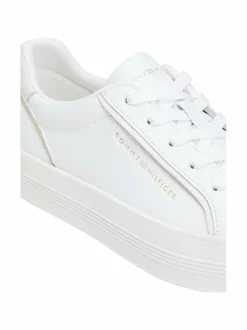 Urheilujalkineet|Tennarit & Sneakerit<Tommy Hilfiger Essential Vulc -nahkasneakerit 0HT WHITE/GOLD