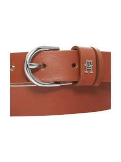 Vyöt<Tommy Hilfiger Essentials Effortless -nahkavyö, 2.5 cm GB8 COGNAC