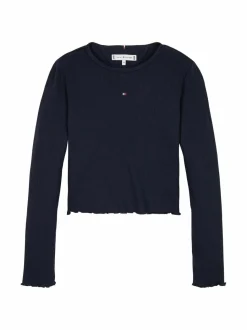 Pitkähihaiset Trikoopaidat|Pitkähihaiset Trikoopaidat<Tommy Hilfiger Essential-toppi DW5 DESERT SKY