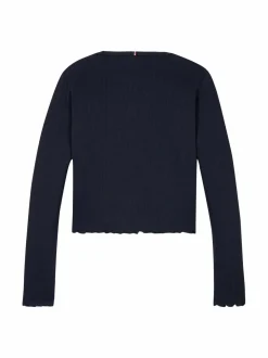 Pitkähihaiset Trikoopaidat|Pitkähihaiset Trikoopaidat<Tommy Hilfiger Essential-toppi DW5 DESERT SKY