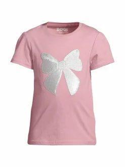 T-Paidat<Bogi Evelyn-paljettikuvioitu t-paita SOFT MAUVE