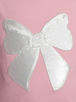 T-Paidat<Bogi Evelyn-paljettikuvioitu t-paita SOFT MAUVE