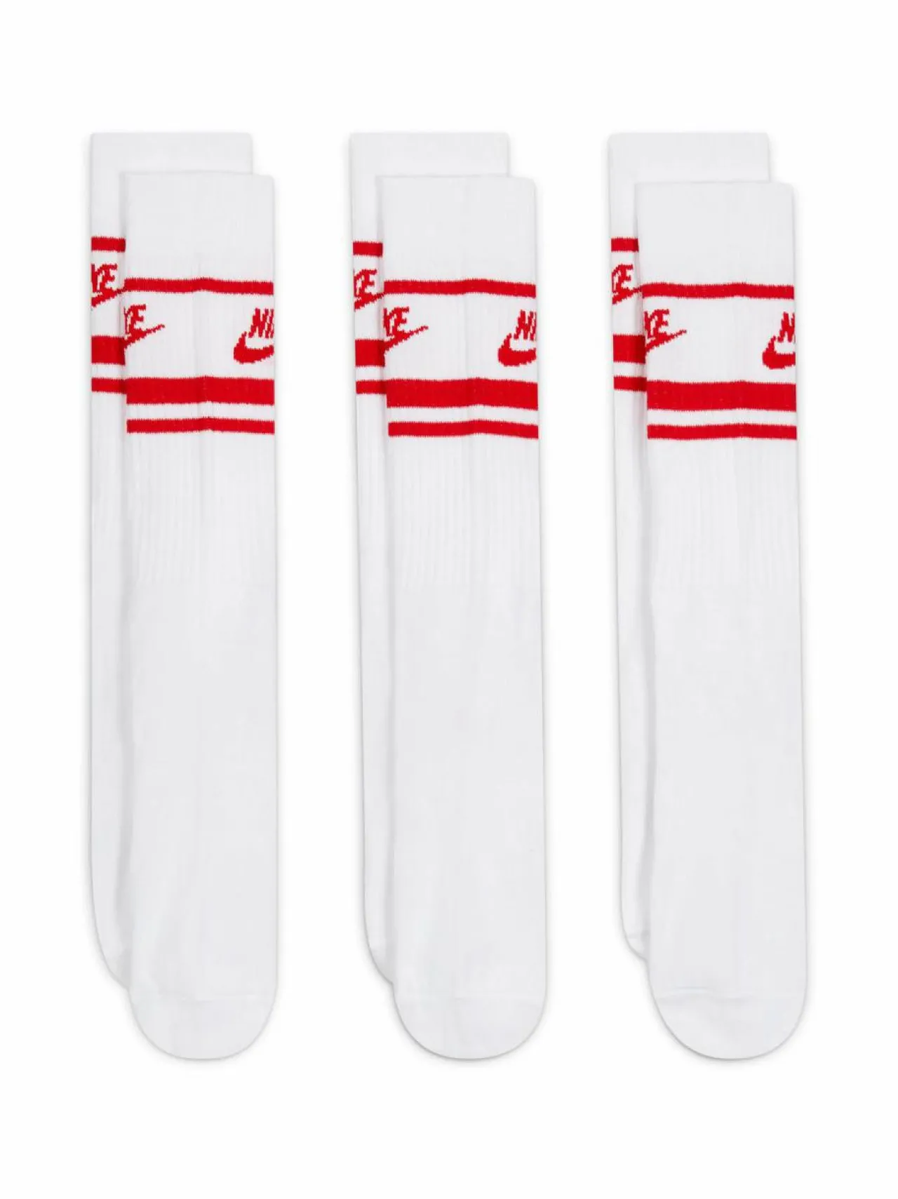 Urheiluasusteet|Urheiluasusteet<Nike Everyday Essential -sukat 3-pack 102 WHITE/UNIVERSITY RED/UNIVERSITY RED
