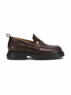 Kävelykengät & Loaferit<Ganni Everyday-nahkaloaferit 890 CHOCOLATE FONDANT