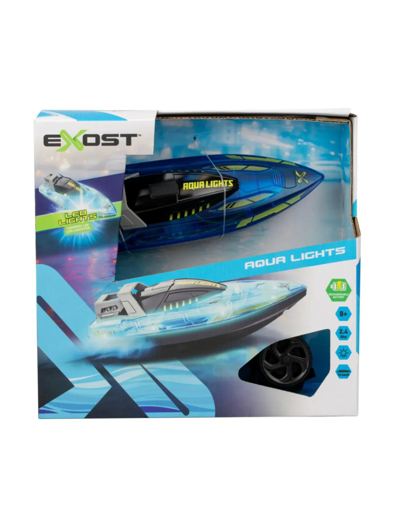 EXOST Kauko-ohjattava pikavene Aqua Lights, 1:18^ Figuurit & Interaktiiviset Lelut