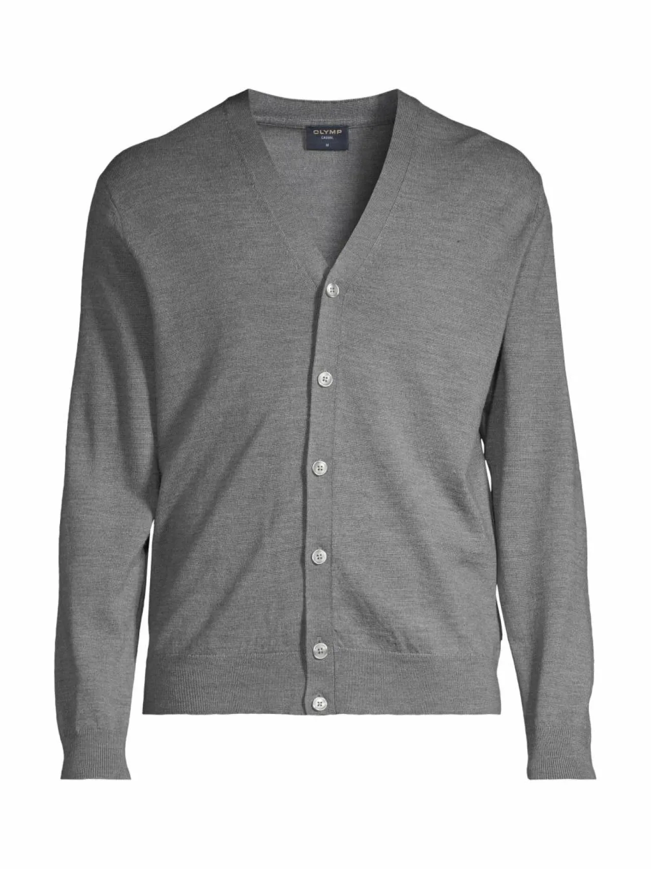 Neuleet<Olymp Extra Fine Merino -villaneuletakki 63 GREY